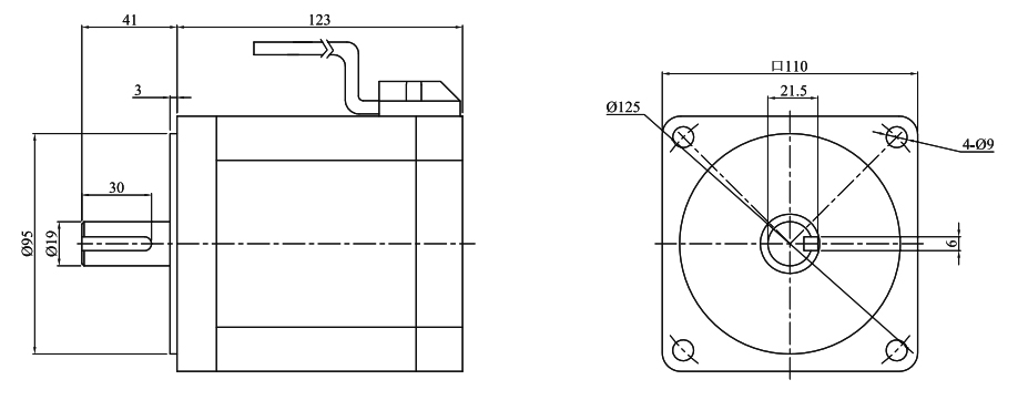 1000W brushless motor dimensions