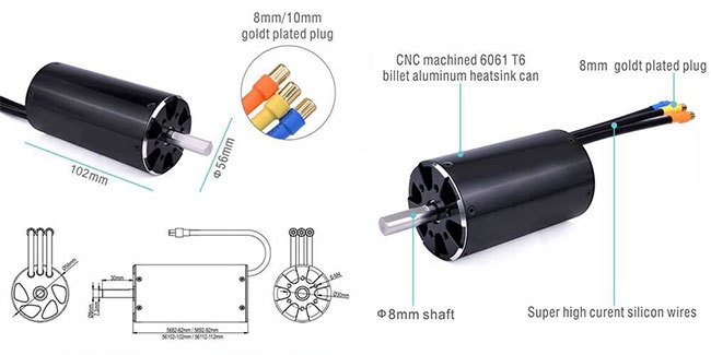 Brushless motor for rc boat introduce