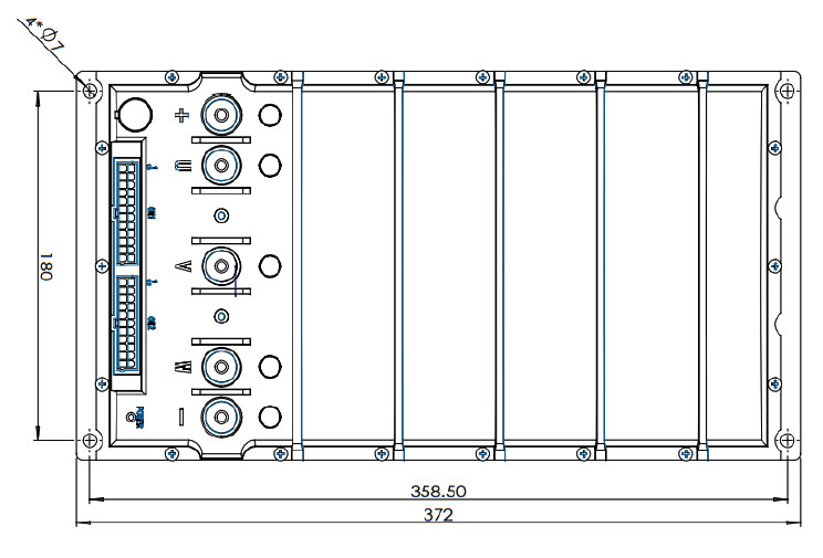 Electric vehicle motor controller dimension